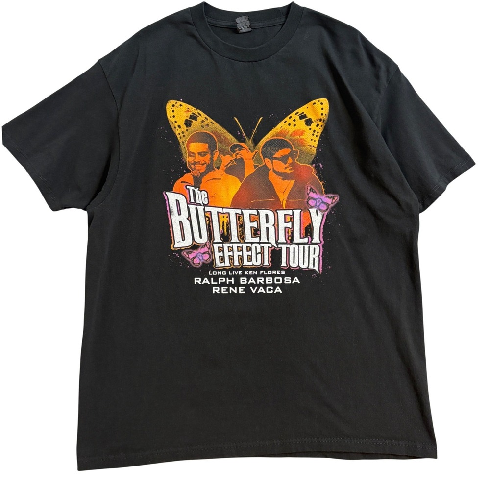 Ralph Barbosa Rene Vaca Butterfly Effect Tour Shirt Black XL Optima Heavy Weight